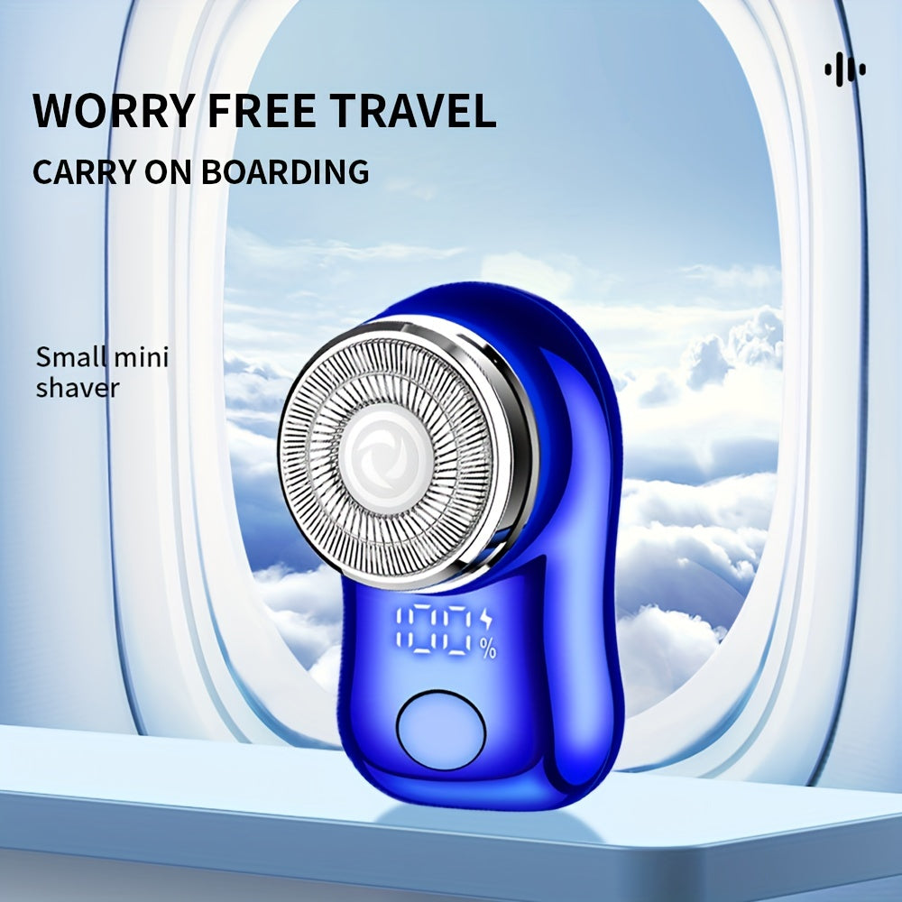 Men's Portable Rechargeable Electric Razor for Wet and Dry Shaving