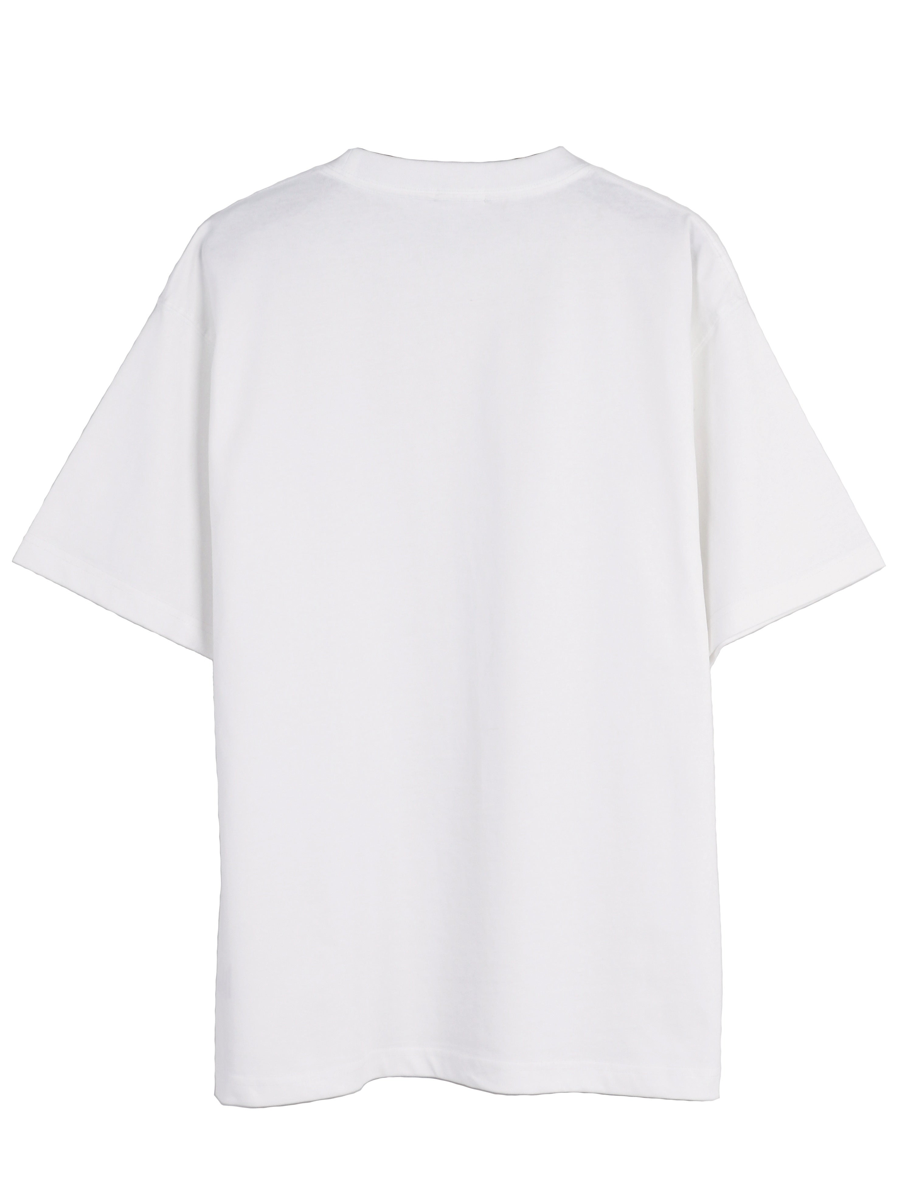 Unisex Summer Cotton T-Shirt 260g Loose Fit Crew Neck Short Sleeve Solid Color