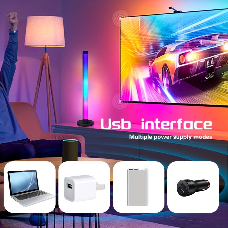 Luces de escritorio LED alimentadas por USB para entusiastas de los juegos y la música, pack de 1 o 2