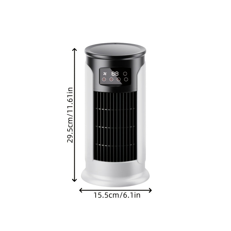 Portable Desktop Air Cooler Fan with 6 Speeds and Timer for Bedroom Office