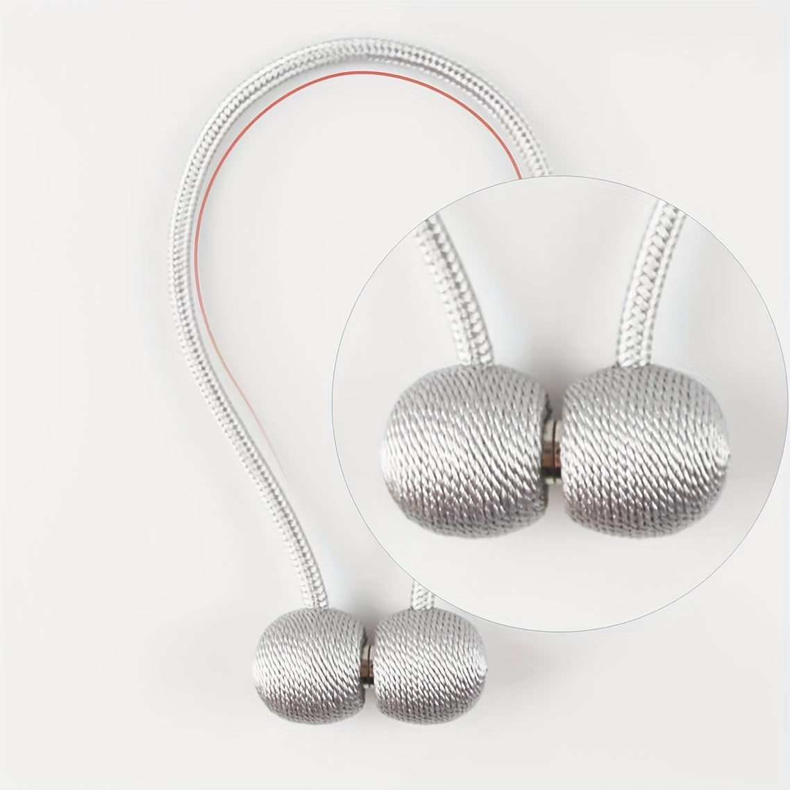 Magnetic Bathroom Shower Curtain Hooks 2 Pack for Easy Installation