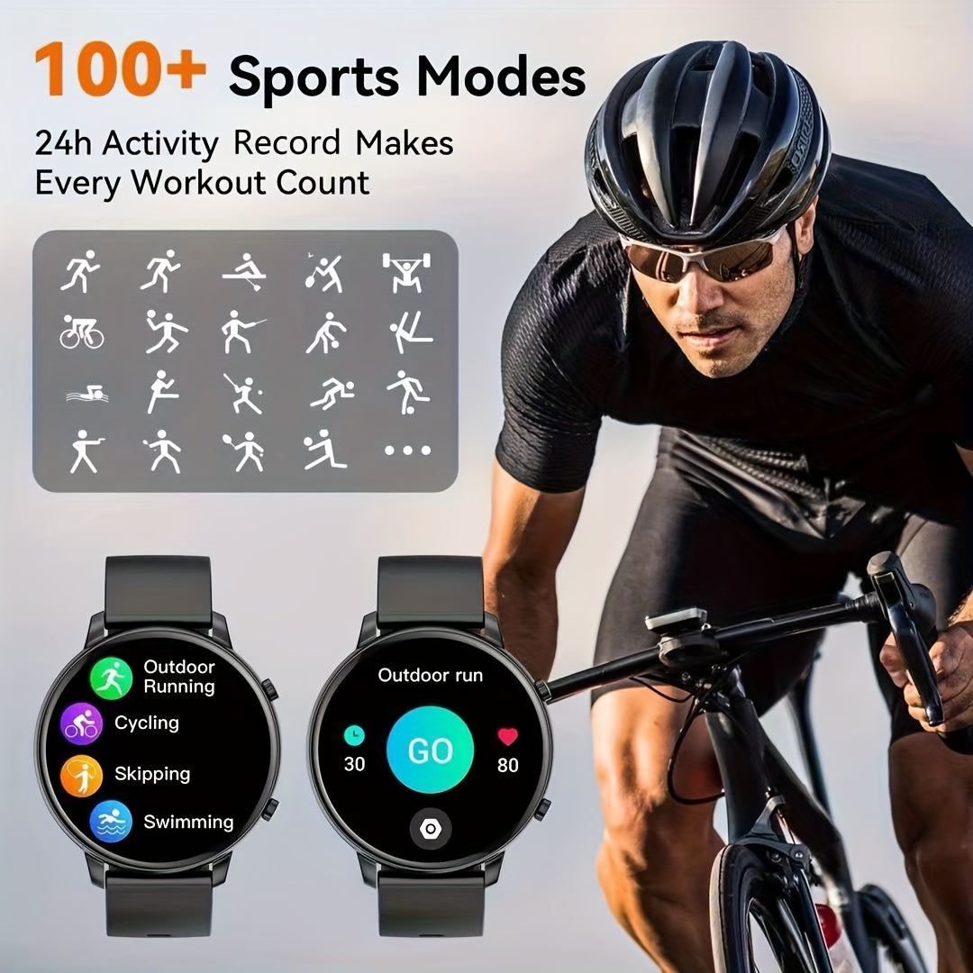 Smartwatch for Women Men 1.39 Inch HD Display 100+ Sports Modes Waterproof IP67