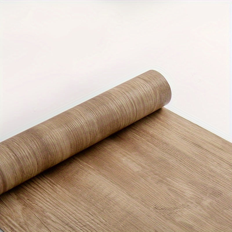 3D Retro Wood Grain Vinyl Floor Stickers Waterproof Peel and Stick Durable Easy to Clean for Home Rooms