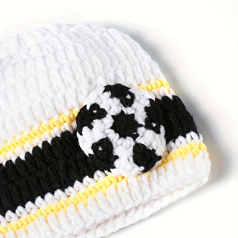 Kids' Football Photography Outfit 3-Piece Set Includes Knitted Hat Shorts Ball