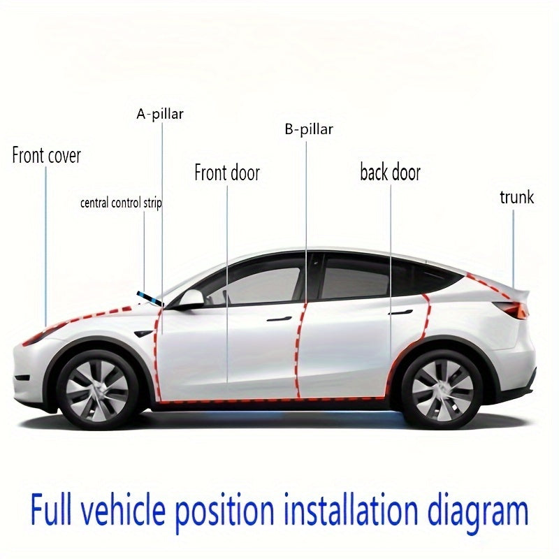 Car Door Seal Strip Rubber Noise Insulation Waterproof Shock Absorption Gasket