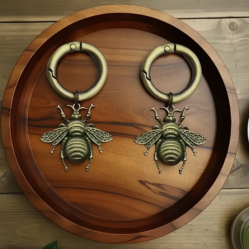 2Pcs Unisex Zinc Alloy Bee Shoe Charms Animal Texture Wing Decoration