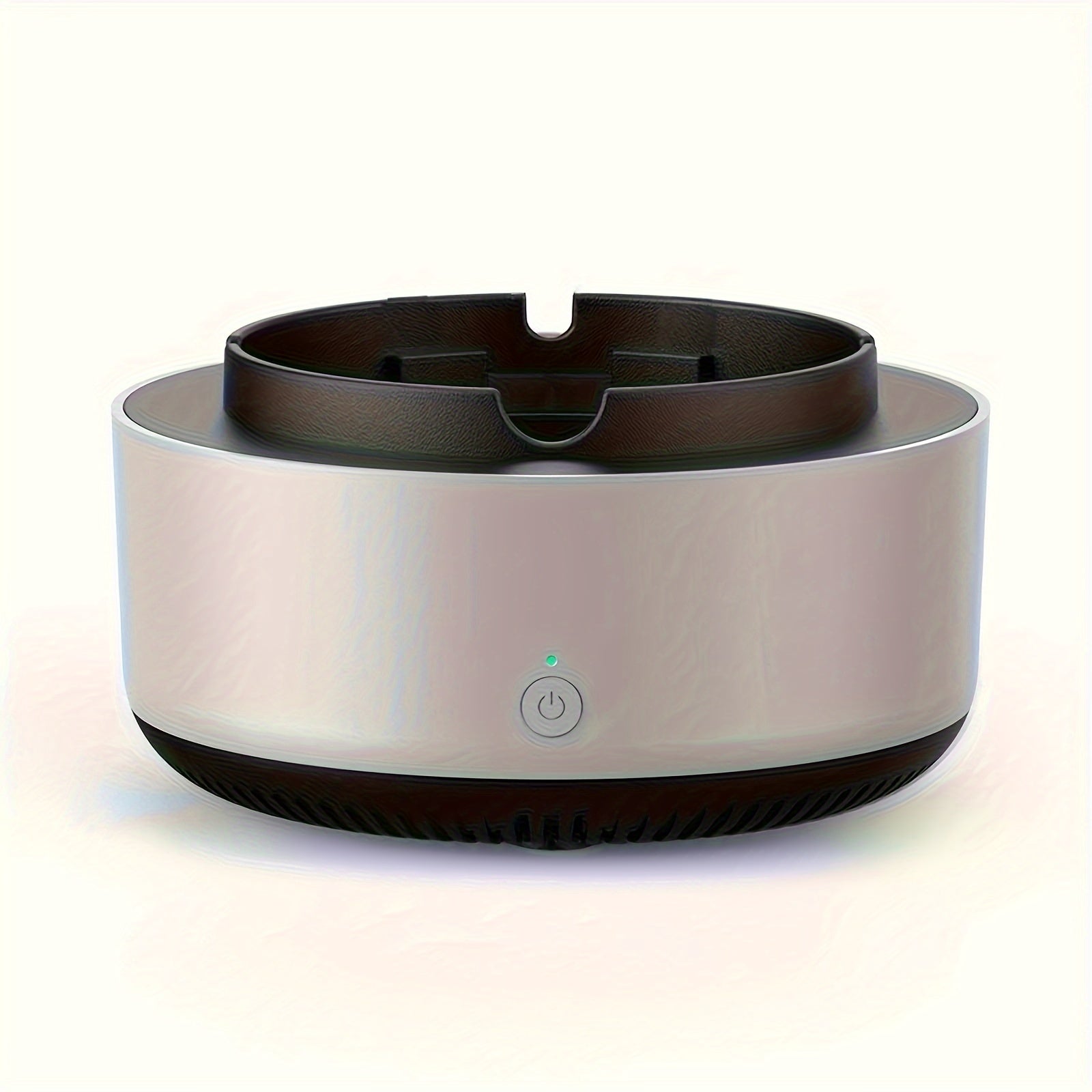 Round Plastic Air Purifier Ashtray Eliminates Smoke Odors Battery Powered