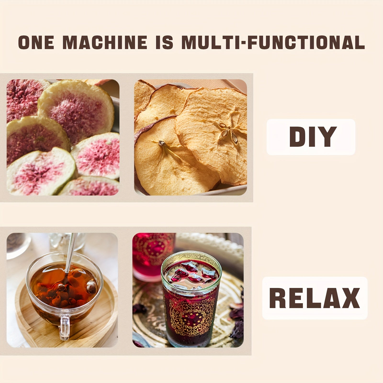 3-уровневая сушилка для продуктов питания белая, простая в использовании круглая машина для сушки фруктов и овощей для джерки, кожаных закусок