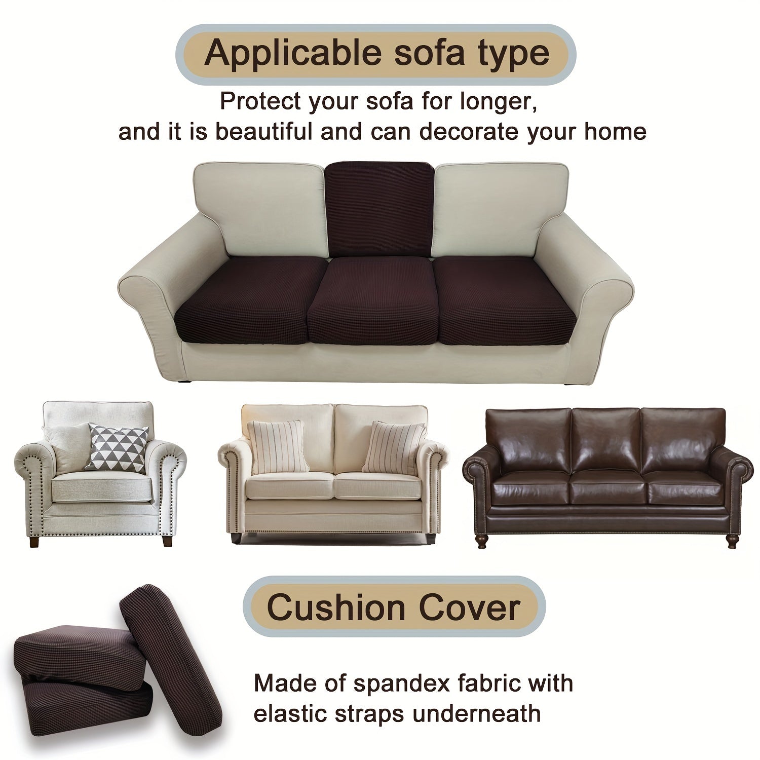 Наборы чехлов для диванов на 3/5/7/9 предметов для диванов, спинок и подушек. Коллекция защитников мебели для домашнего декора в спальнях, офисах и гостиных.