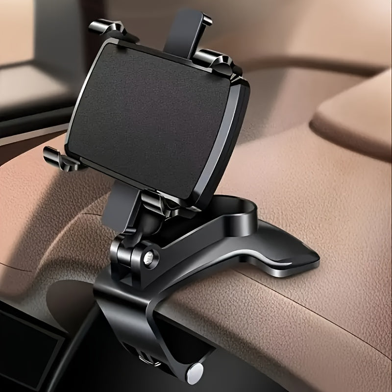 Universal Adjustable Car Phone Holder ABS Dashboard Mount 360° Rotatable for Smartphones