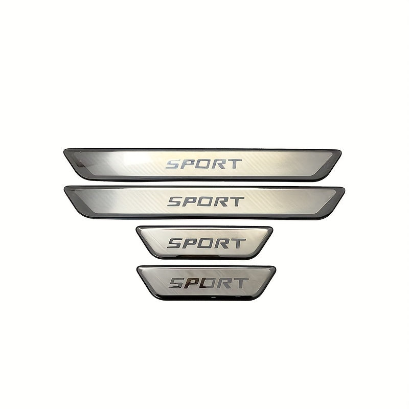 4 Pcs Stainless Steel Anti Scratch Wear-Resistant Door Threshold Protection Strips