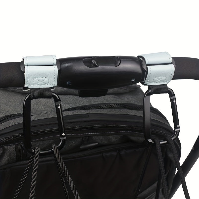 Faux Leather Buckle for Mountain Climbing Electric Bicycles Baby Strollers with Portable Hook