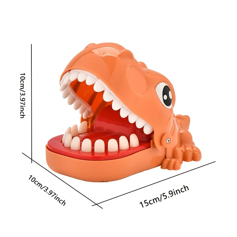 Dino Dentist Teeth Game for Kids 3+ Travel Size Multiplayer Prank Toy Dark Brown