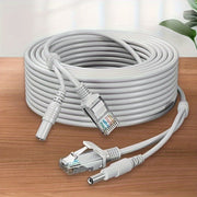 10M 20M Ethernet Cable with RJ45 and DC Connectors for Surveillance Cameras
