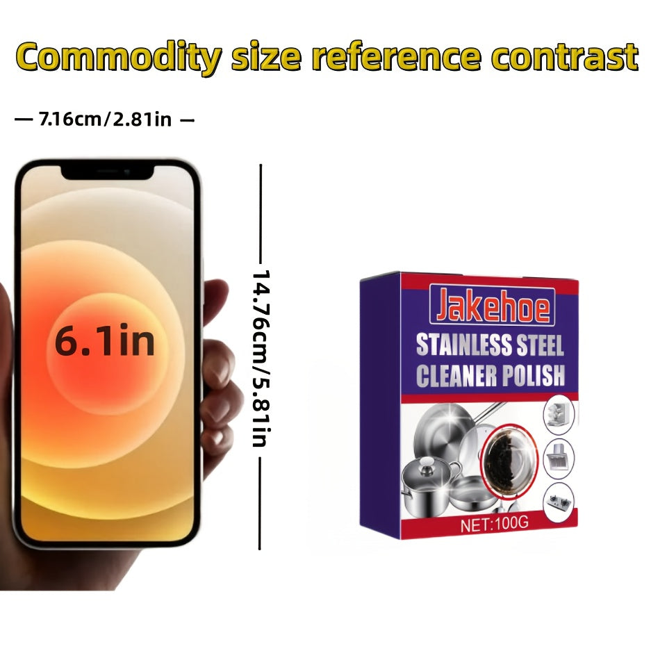 Stainless Steel Cleaner Paste for Grease Rust Stains Kitchen Utensils Stove