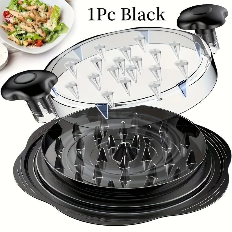 Chicken Shredder Set 2 Ergonomic Tools Kitchen Meat Shredding with Lid and Brush