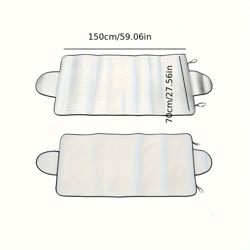 Зимняя накладка на лобовое стекло автомобиля против снега, инея и льда, солнцезащитный щит