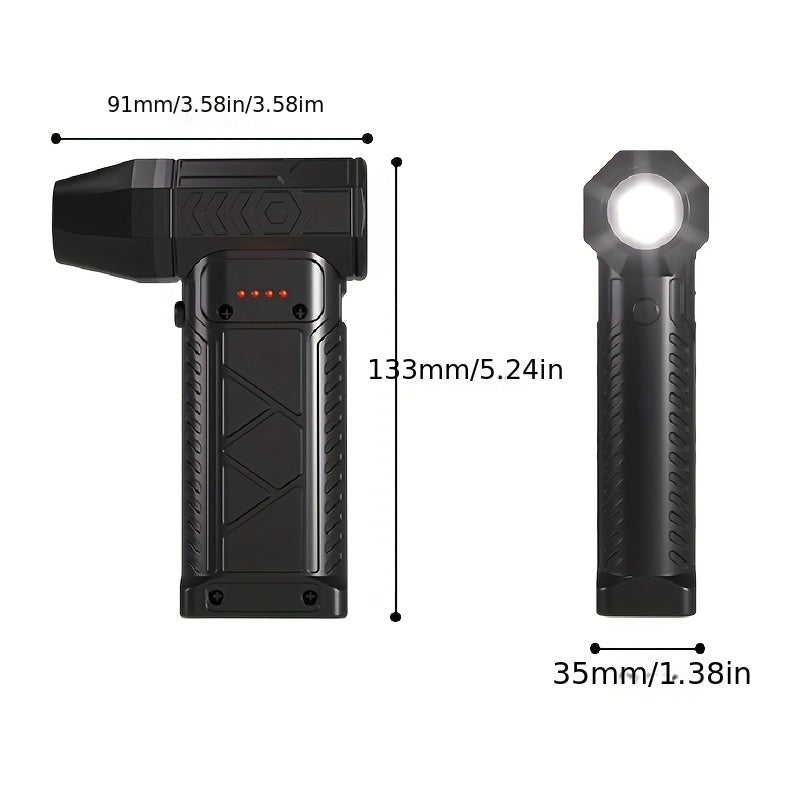 Portable Wireless Dust Blower with 130,000 Rpm Turbine Fan for Home and Outdoor Use