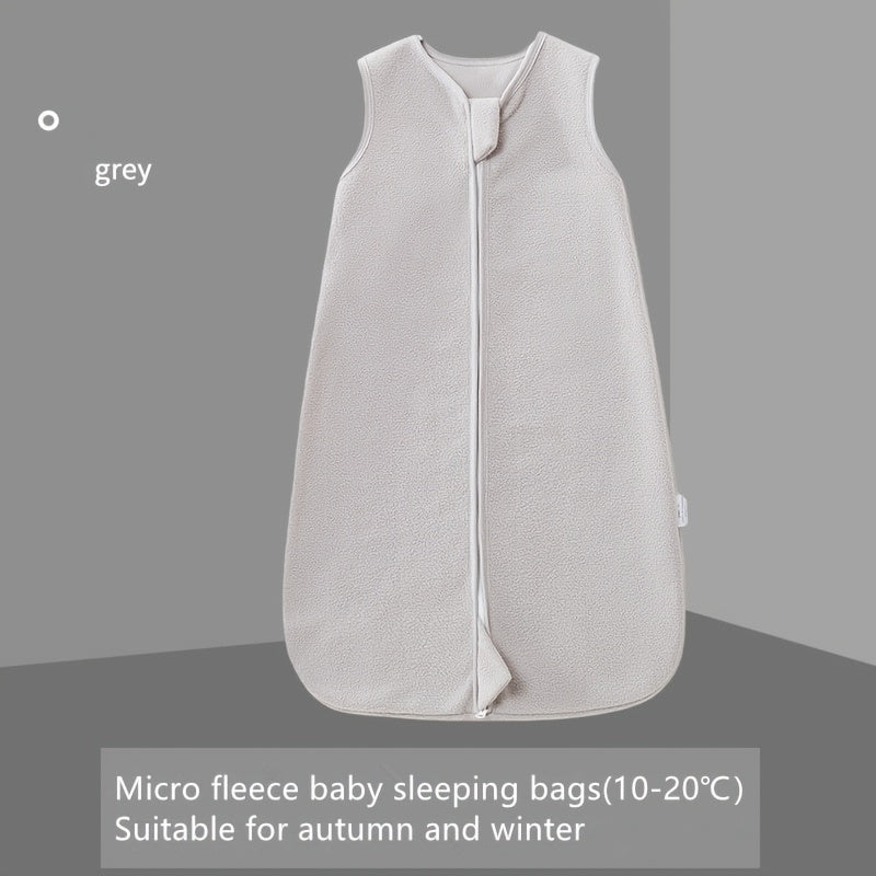 Sack de dormir unisex de forro polar con estampado de animales para otoño e invierno