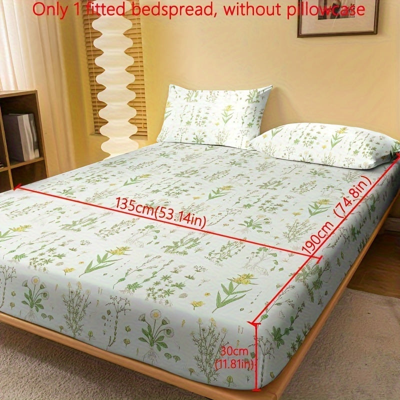 Ditsy Floral Fitted Sheet for Single Bed with Deep Pockets and Soft Fabric