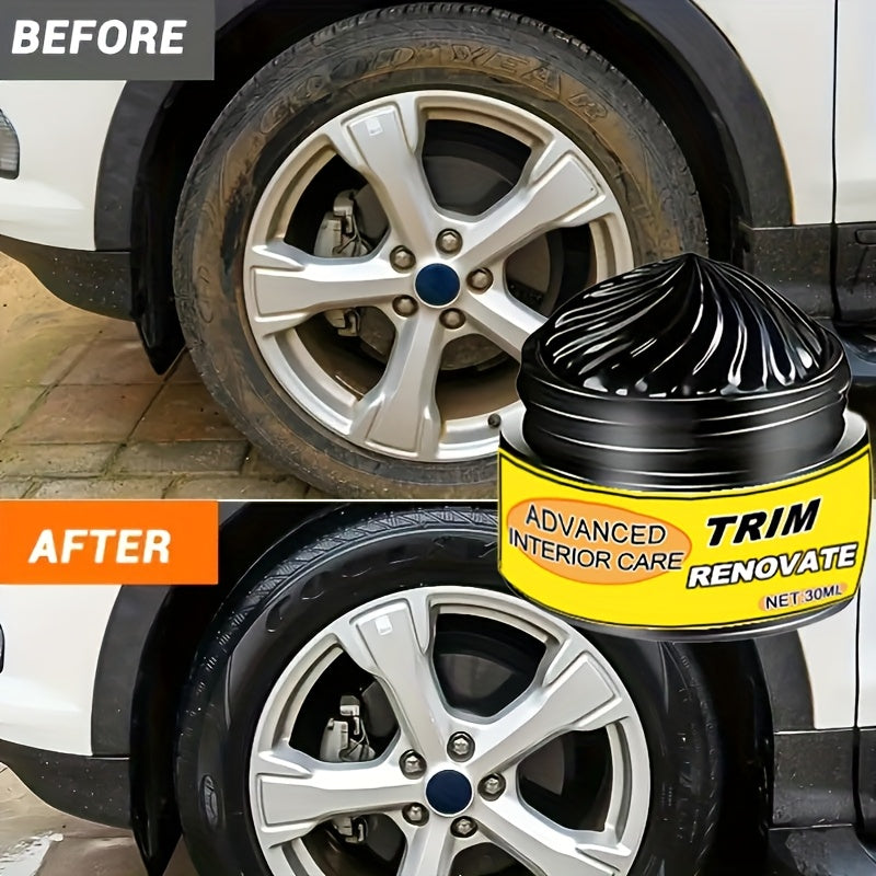 Гель для восстановления интерьера автомобиля, панели приборов и отделки, черный автомобильный полироль для блеска и ремонта царапин