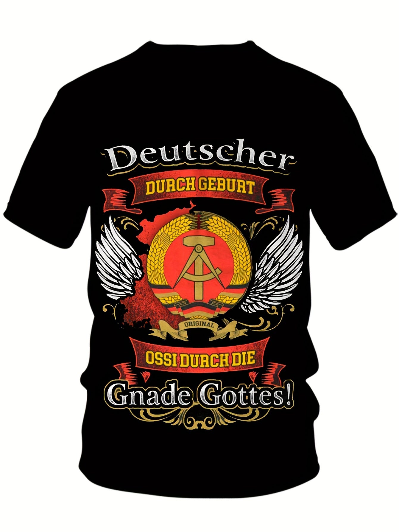 Plus Size Men's Graphic Print T-Shirt Summer Short Sleeve Casual All Over Print