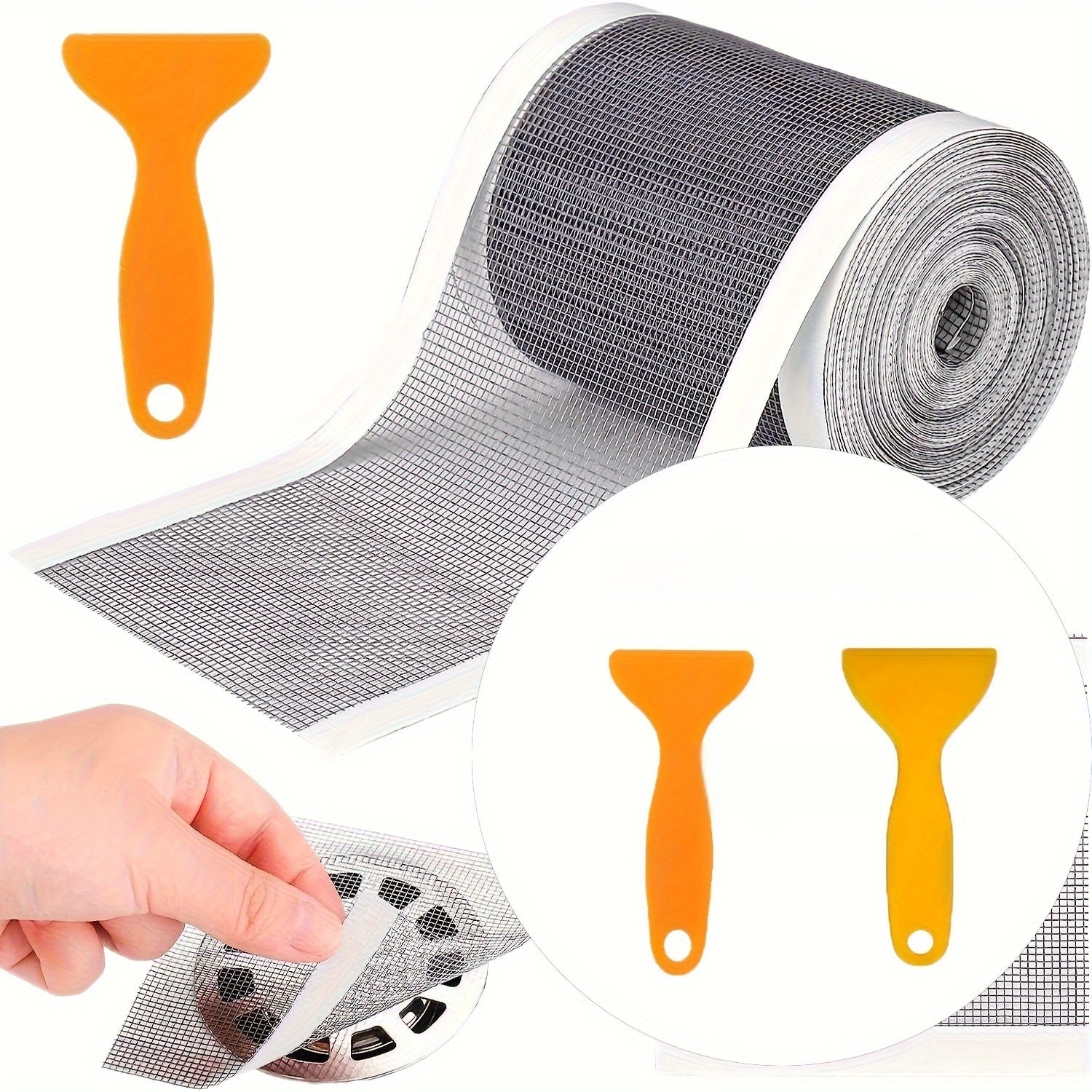 Self-Adhesive Shower Drain Hair Catcher 5m Roll Waterproof Mesh Strainer