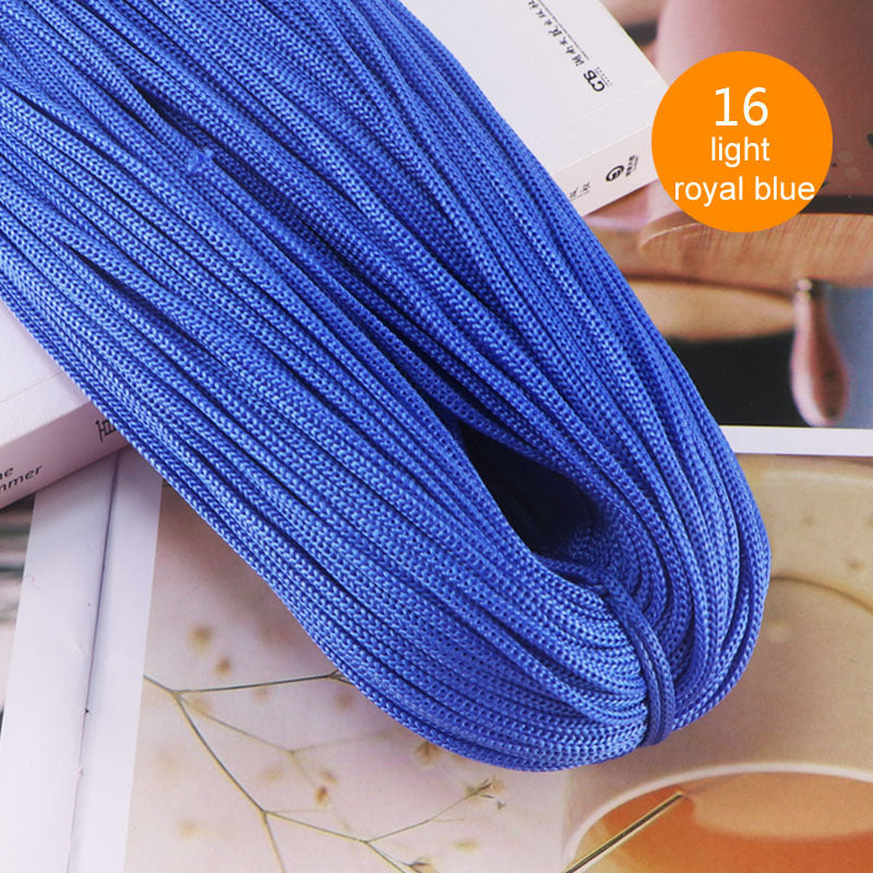 Crocheting Nylon Cord 3mm Hollow Yarn Thread for DIY Bracelets Hats Bags Shoes 200g