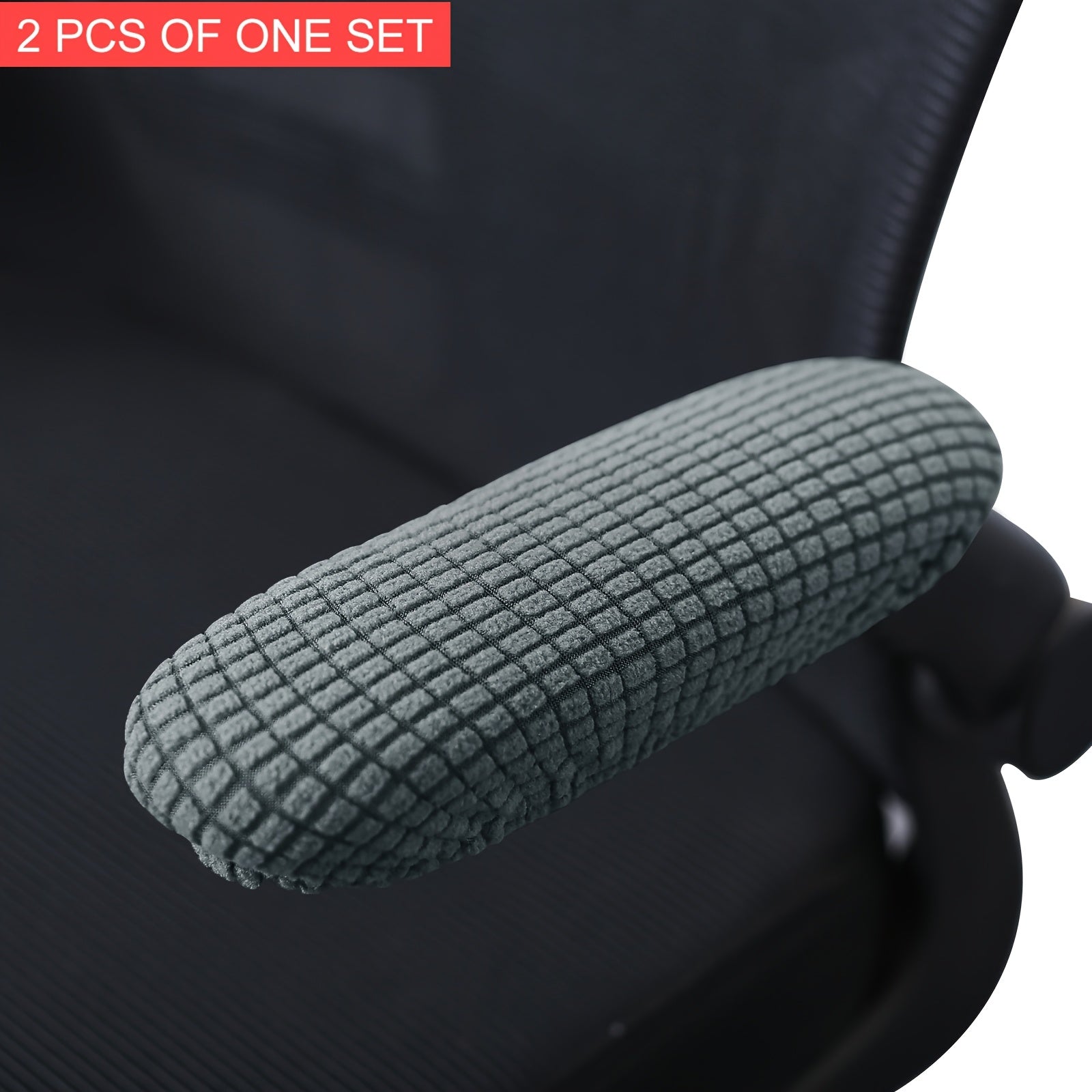 2-Pack Stretchable Polar Fleece Armchair Slipcovers Elastic Band Machine Washable