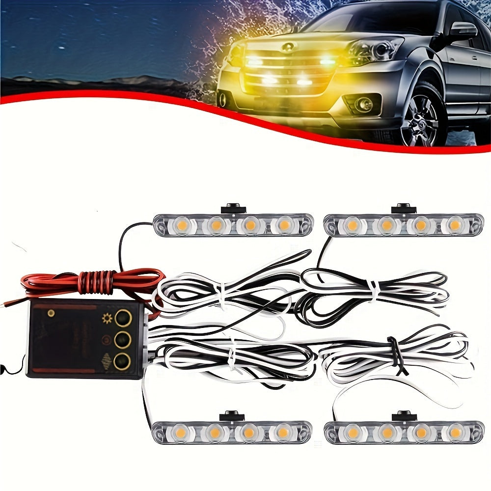 4X4 LED yuzaga o'rnatiladigan grille chiroq, yuk mashinalari uchun, yorqin oq, 36W, 12V, off-road