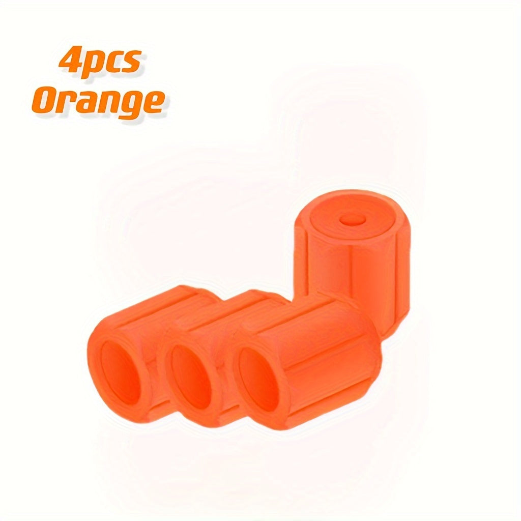Universal Car and Bicycle Fluorescent Valve Stem Caps 4/8/12pcs