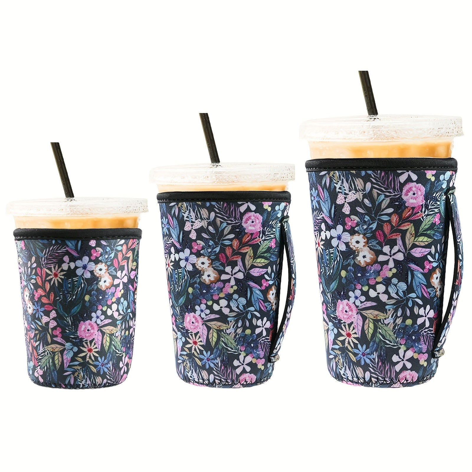 [Mijozlar Sevimlisi] Qayta ishlatiladigan Neopren Qopqoq Muzlatilgan Qahva va Sovuq Ichimliklar Uchun - Ichimliklarni Uzoqroq Izolyatsiya Qilib Turadi