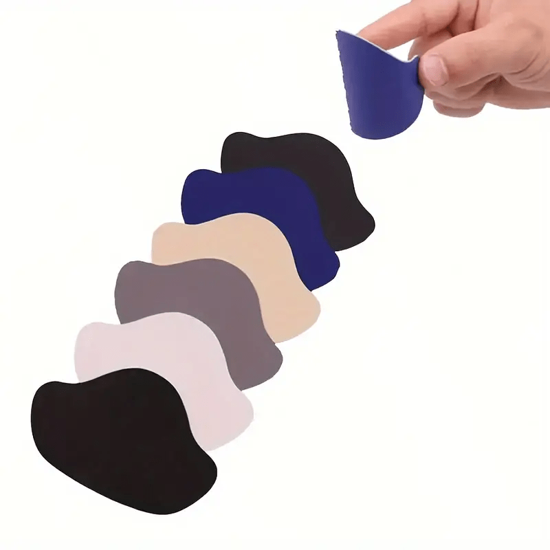 6pcs Large Microfiber Shoe Heel Repair Patches Self-Adhesive for Torn Shoes