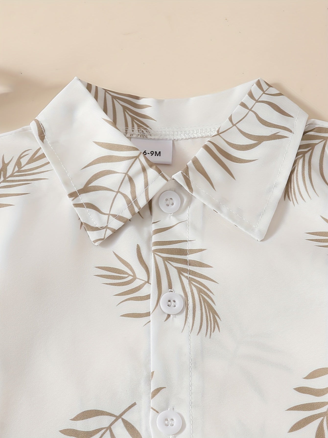 Baby Boy Beach Resort Wind Shirt and Shorts Set Tropical Pattern Casual 12 Months