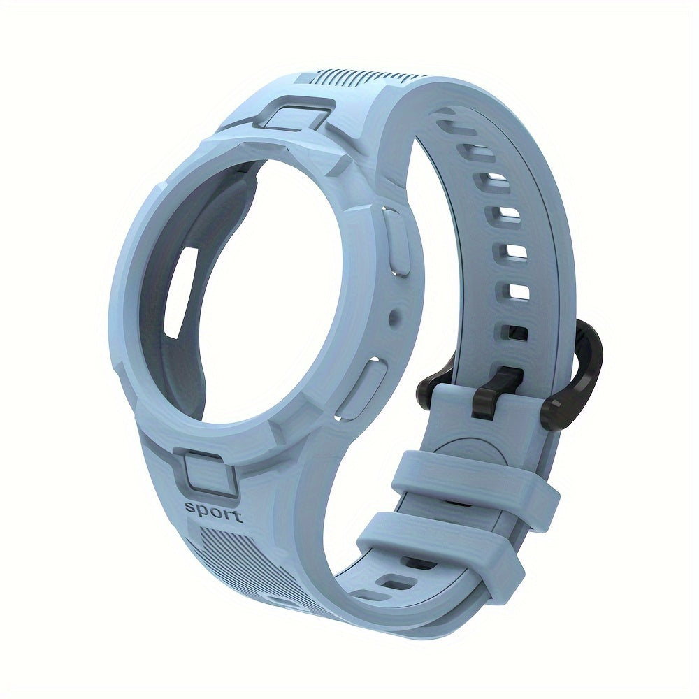 Sports Watch Strap Silicone with Half-Shell Design for Samsung Watch 4/5/6 40mm 44mm