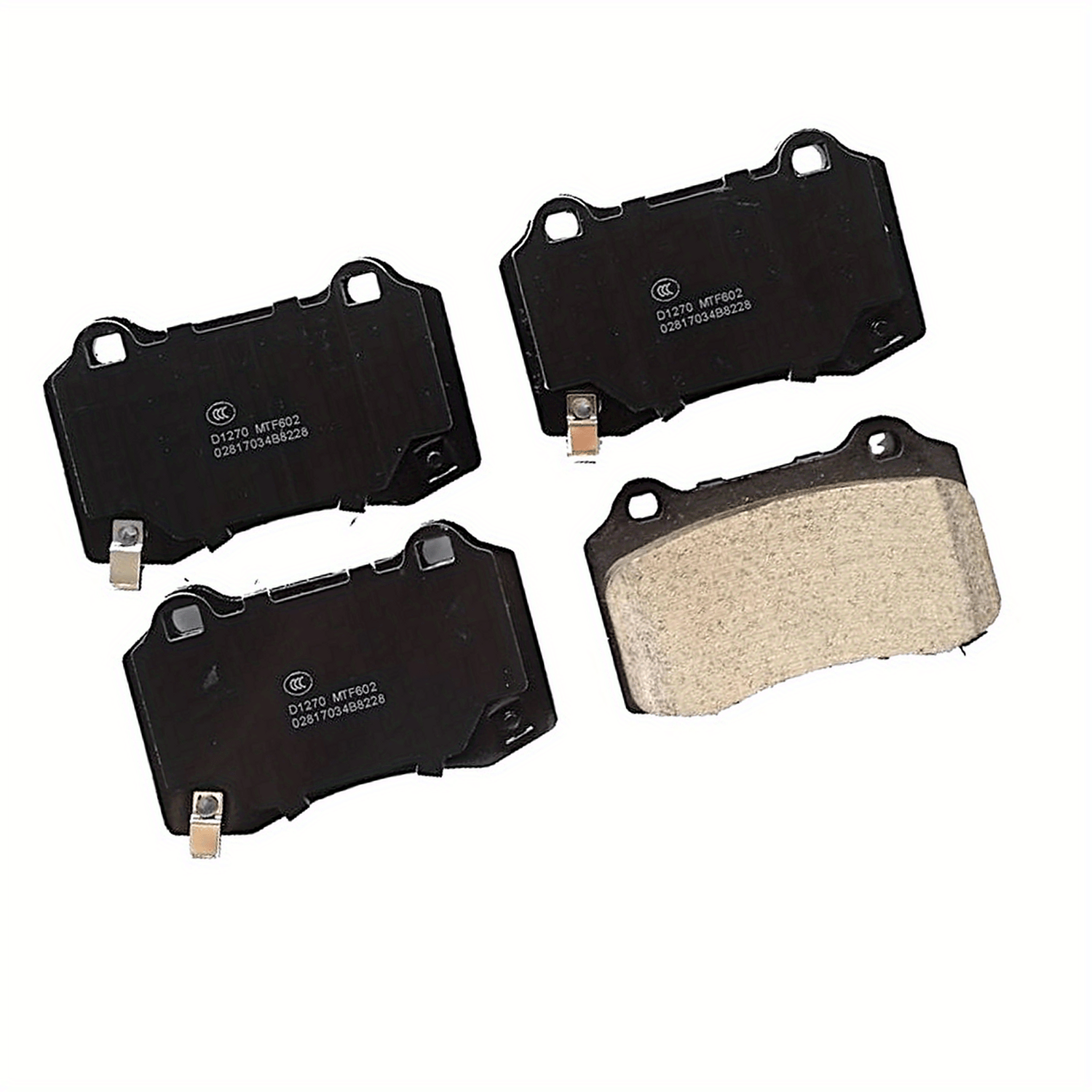 Juego de 4 pastillas de freno delanteras para Jeep Grand Cherokee Tesla Model S 09-16