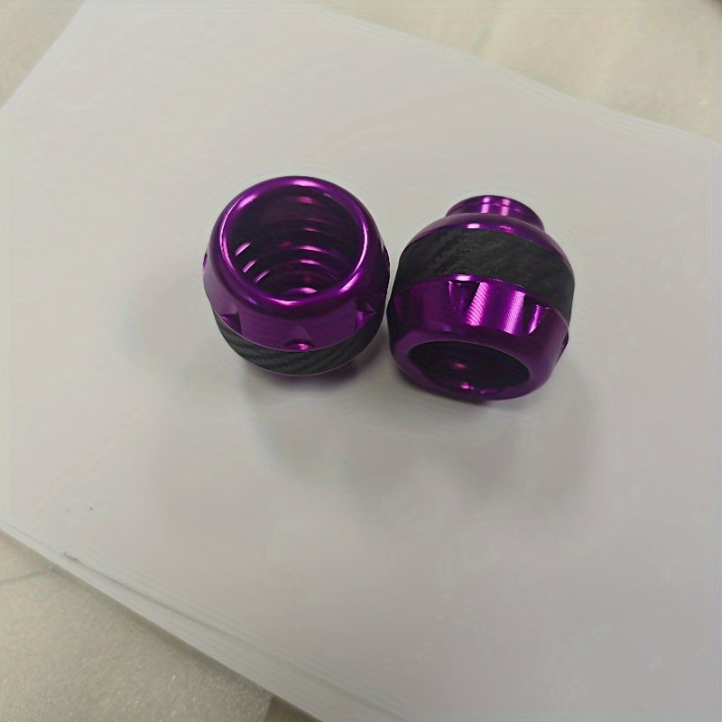 Universal Carbon Fiber Motorcycle Front Fork Stem Caps for Motorbike Scooter