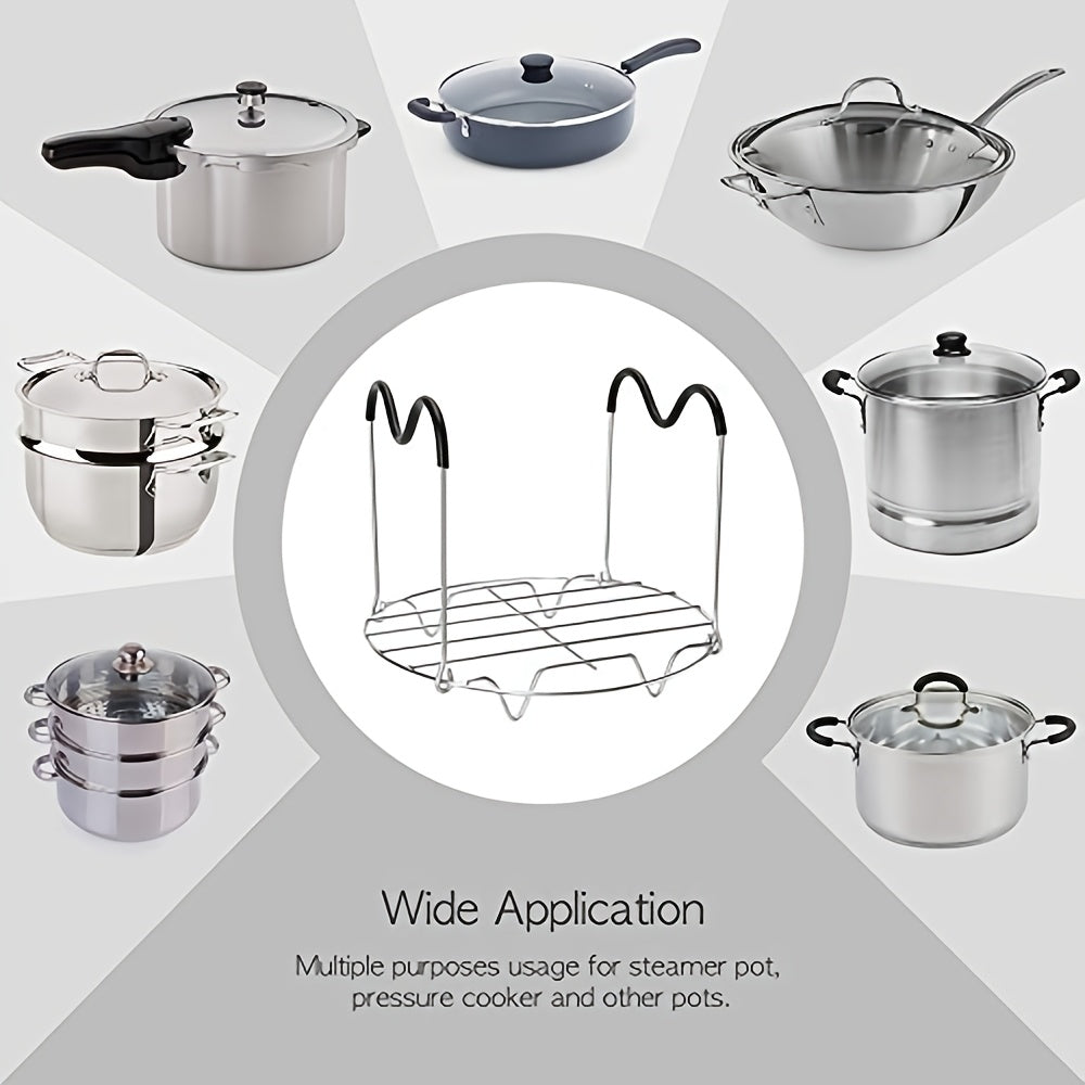 Qo'llari bilan silikon oshxona bug'langichli savat, pishirish va suvni ajratish uchun