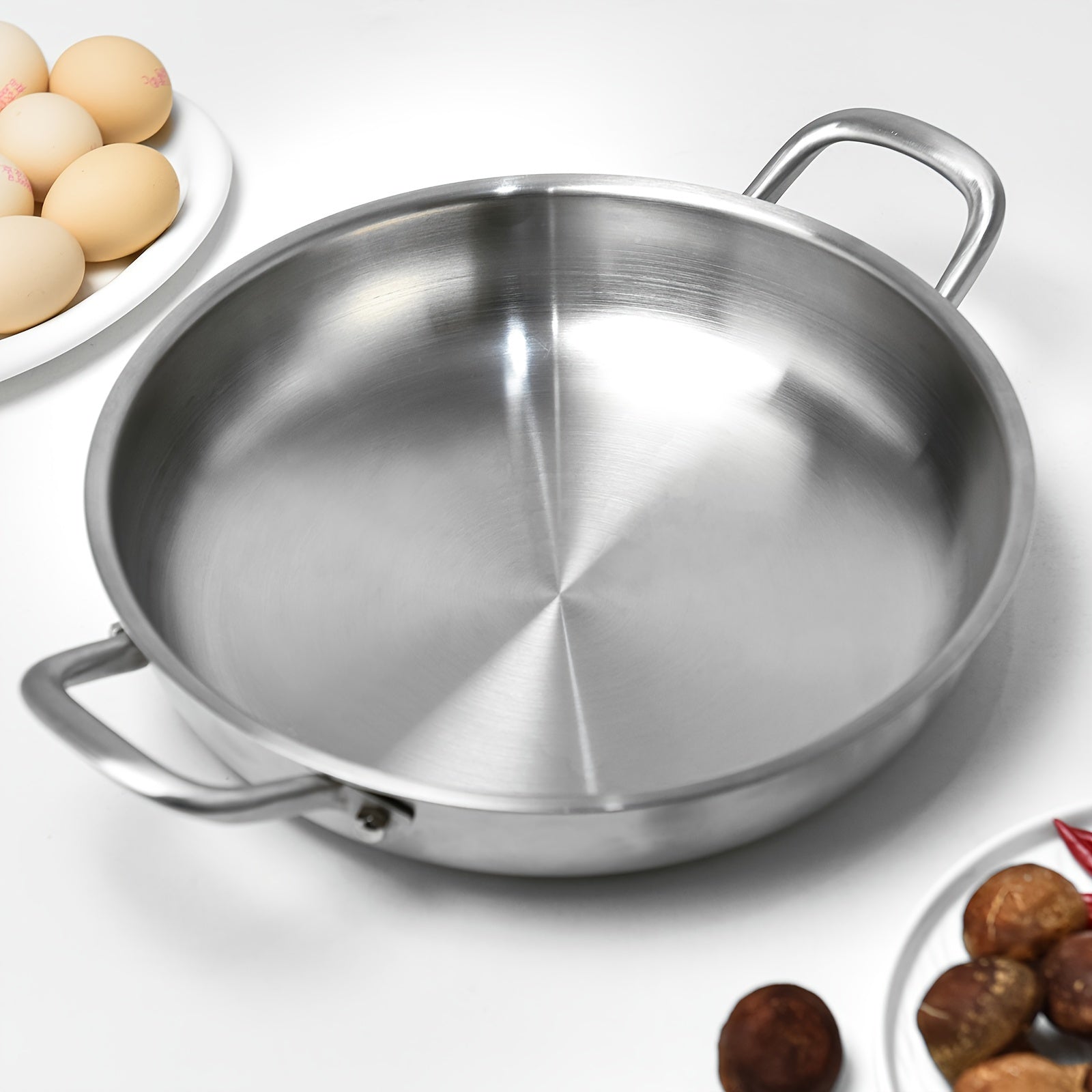 304 zanglamaydigan po'latdan yasalgan grill qovurilgan panjara, ikki tutqichli, elektrsiz, barcha pechlar uchun mos