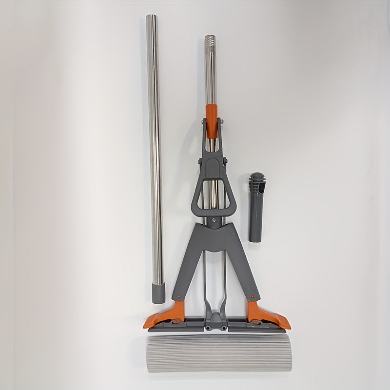 Super Absorbent Sponge Mop with Self-Squeeze Design for Hardwood and Tile Floors