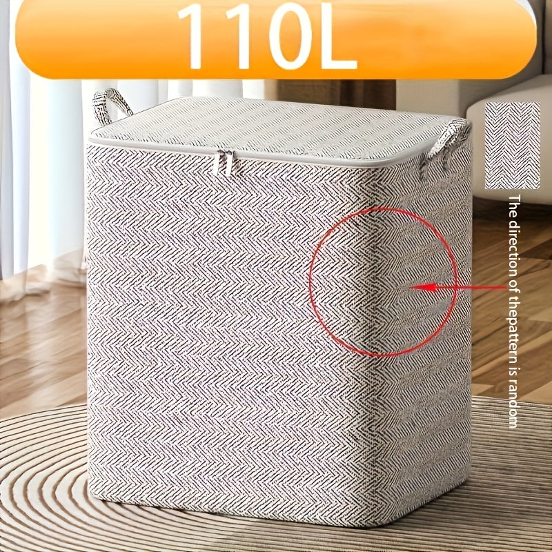 Qiyshiq naqshli, egri tutqichli, buklangan kiyimlar va ko'rpa-to'shaklar uchun mo'ljallangan zamonaviy kulrang tashkilotchisi, avtomobil ichki tashkiloti uchun mukammal.