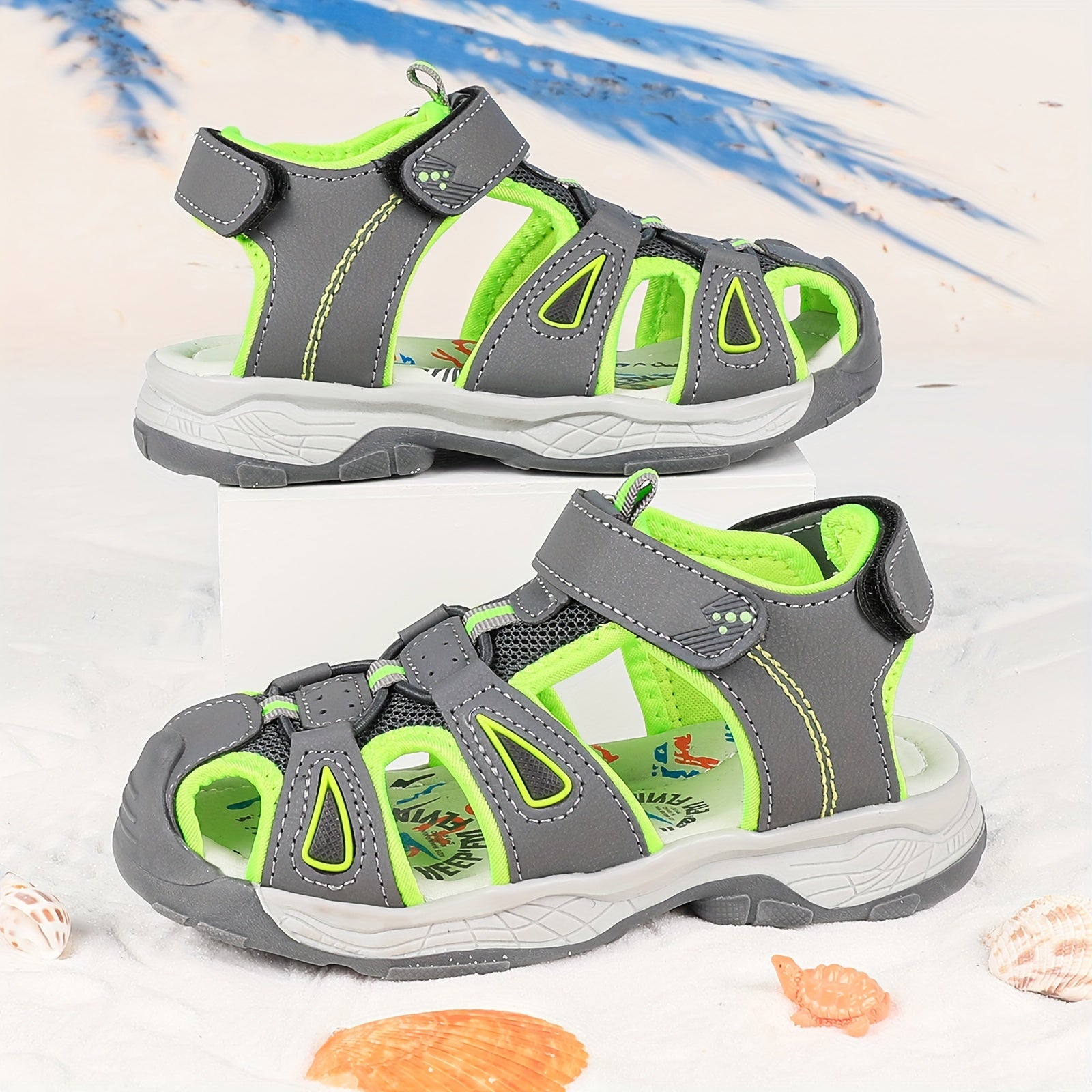 Kids' Sport Sandals for Boys and Girls, Closed Toe, Breathable, Summer Outdoor Shoes
