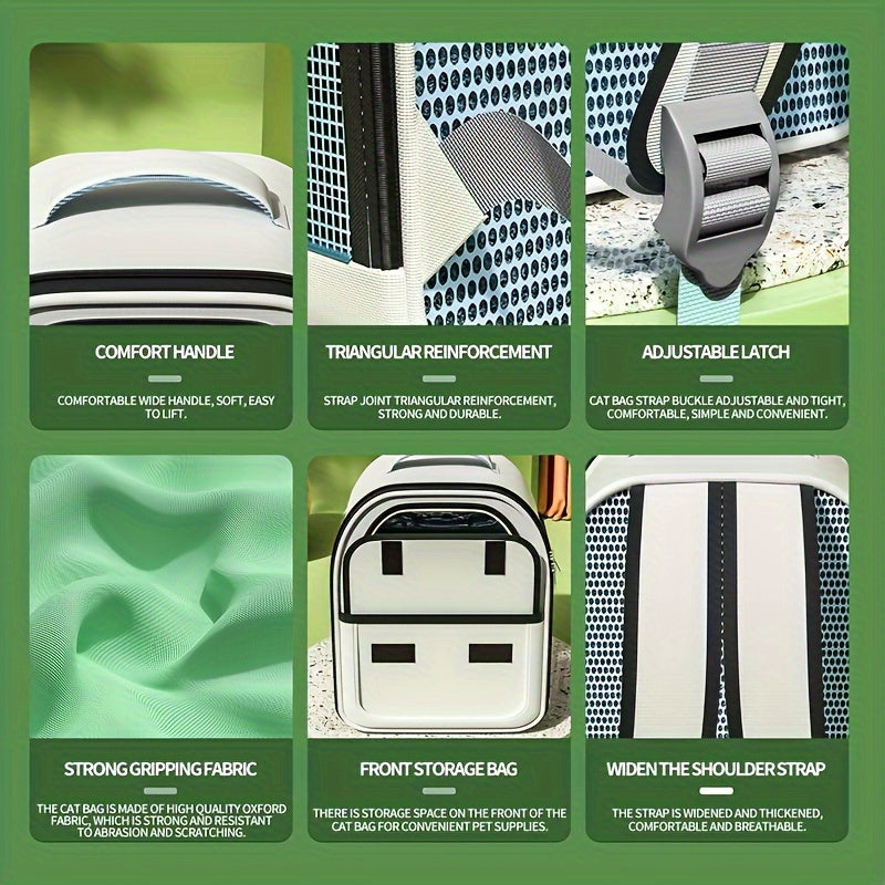 Katta shaffof kosmik kapsula mushuklar yoki itlar uchun hayvon tashish ruksagi, nafas oladigan va ko'chma.