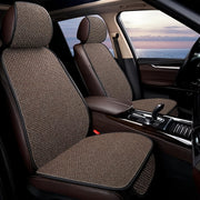 Conjunto de cojines para asiento de coche de lino transpirable, antideslizante, para todas las estaciones, universal