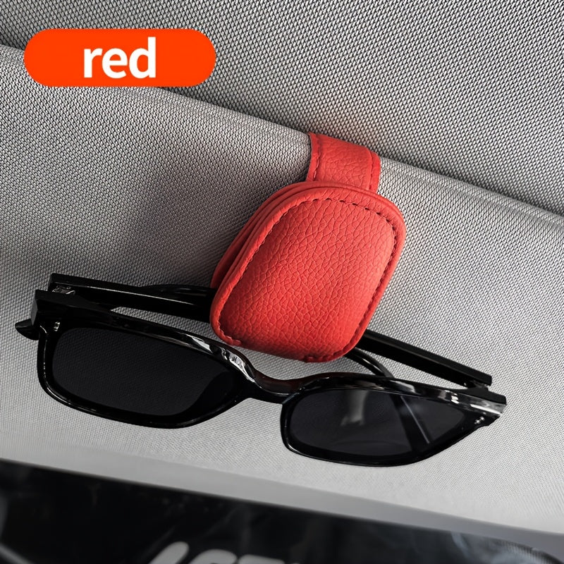 Universal Car Sun Visor Glasses Clip PVC Magnetic Eyewear Holder for Vehicle Interior