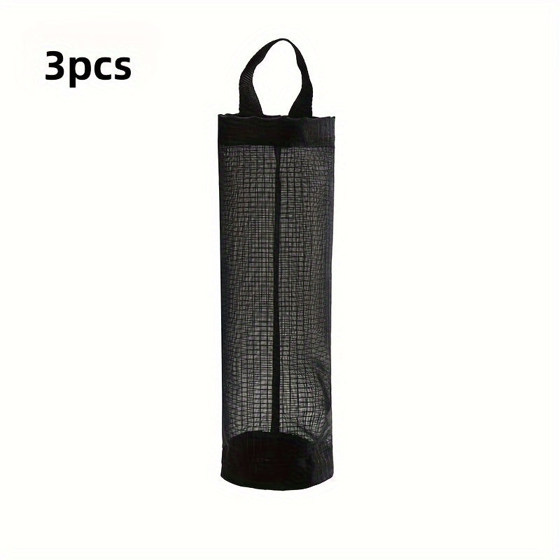 Large Capacity Wall Hanging Rubbish Bag Organizer Mesh Storage for Underwear and Wardrobe Items 1/2/3 Pieces
