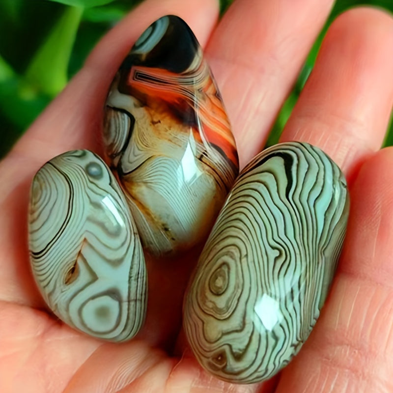 5-Piece Natural Agate Stone Set for Flower Pots Aquariums and Decorations