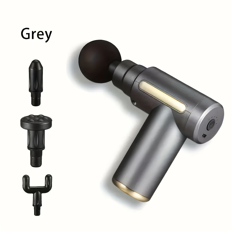 80W Mini Pro USB Rechargeable Massage Gun with 4 Accessories