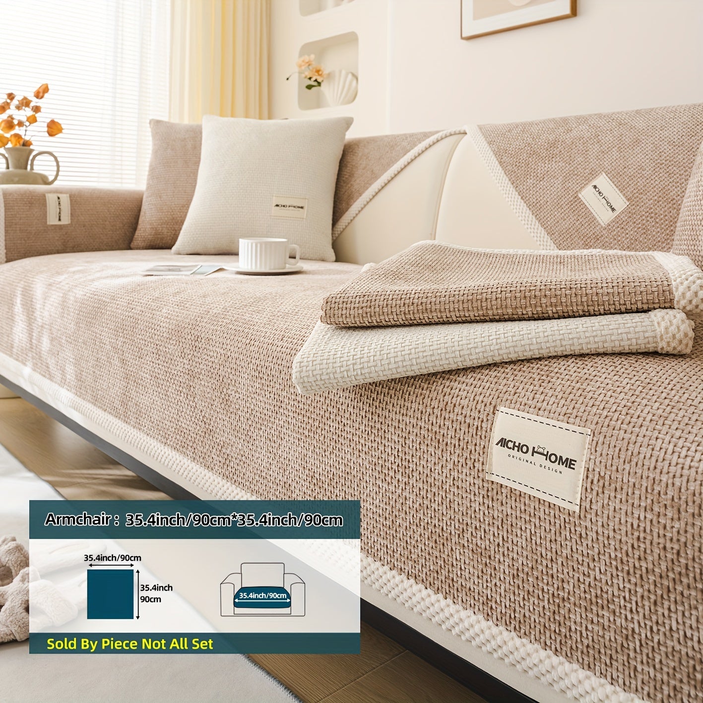 Чехлы для диванов, которые можно стирать в машине, для диванов на 1-4 места из материалов, безопасных для домашних животных, доступны в различных цветах и текстурах.