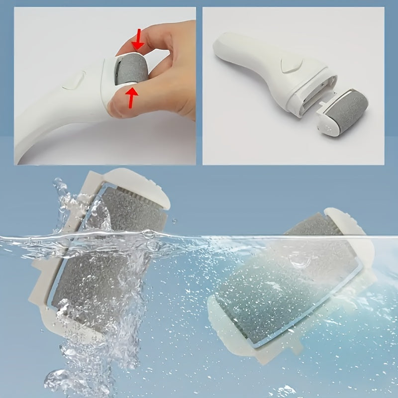 Afeitadora eléctrica para pies de uso doméstico, recargable, desmontable, lavable y exfoliante para eliminar células muertas